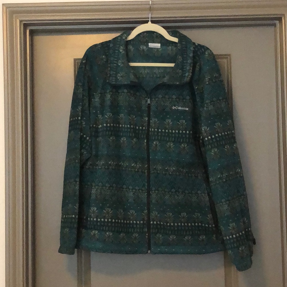 Columbia fleece jacket 3x fun pattern